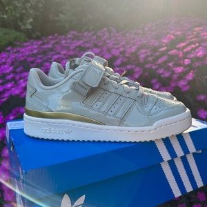 Adidas Forum Low w Sneaker Halo Green White Casual Shoe 6.5 NEW